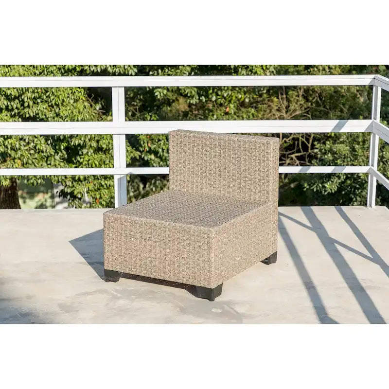 Ensemble de mobilier de patio 9 pièces, ensemble de conversation d'extérieur bohème toutes saisons avec canapé sectionnel et coussins épais résistants à l'eau