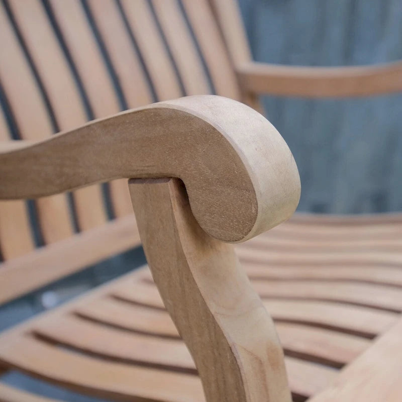 Ensemble de 2 fauteuils à bascule d'extérieur en teck Cambria Cambridge Casual