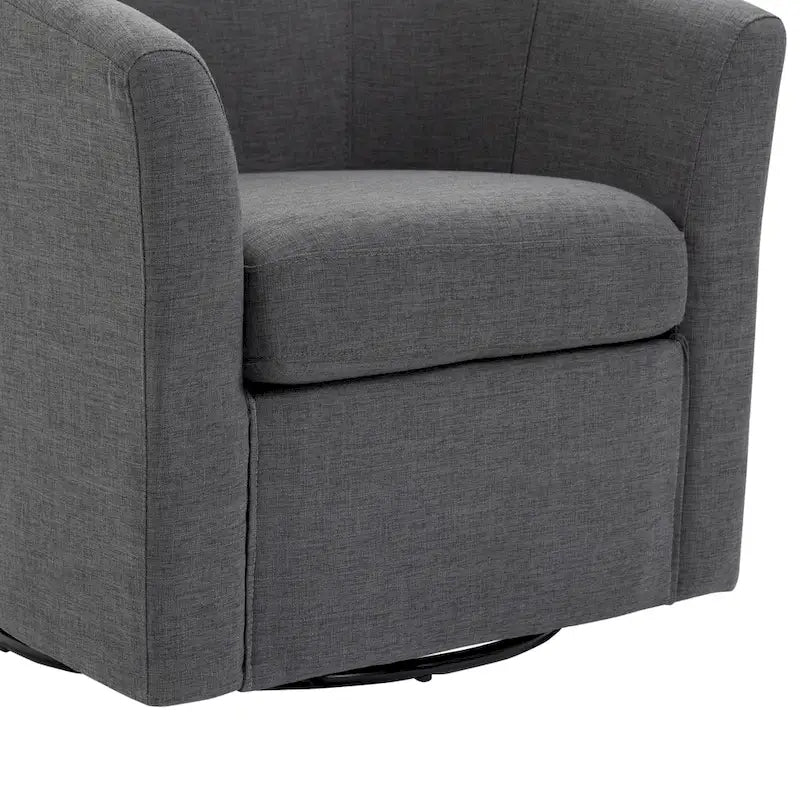 Lot de 2 fauteuils pivotants modernes avec accoudoirs pour salon