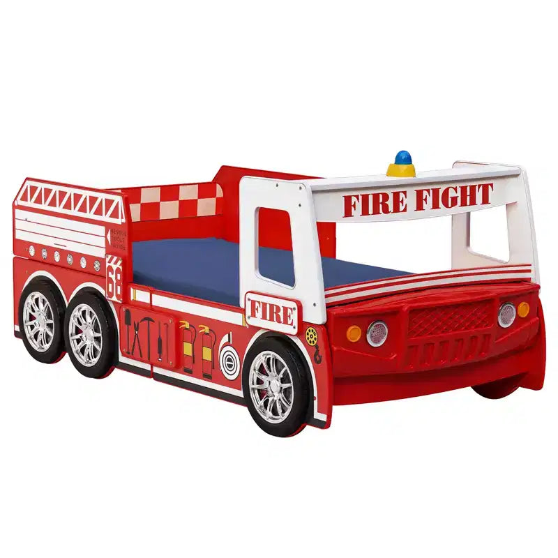 Lit pompier simple GDFStudio Juna avec lumière DEL