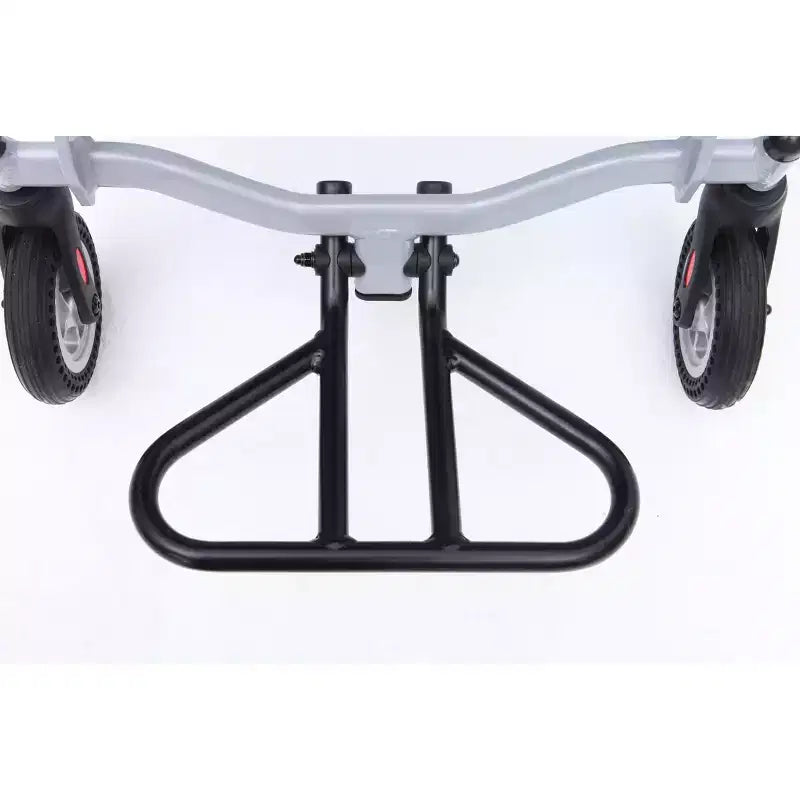 Fauteuil roulant de transport ultra-léger pour personnes âgées, fauteuil de transport pliable et portable, avec frein à main verrouillable et accoudoirs escamotables amovibles